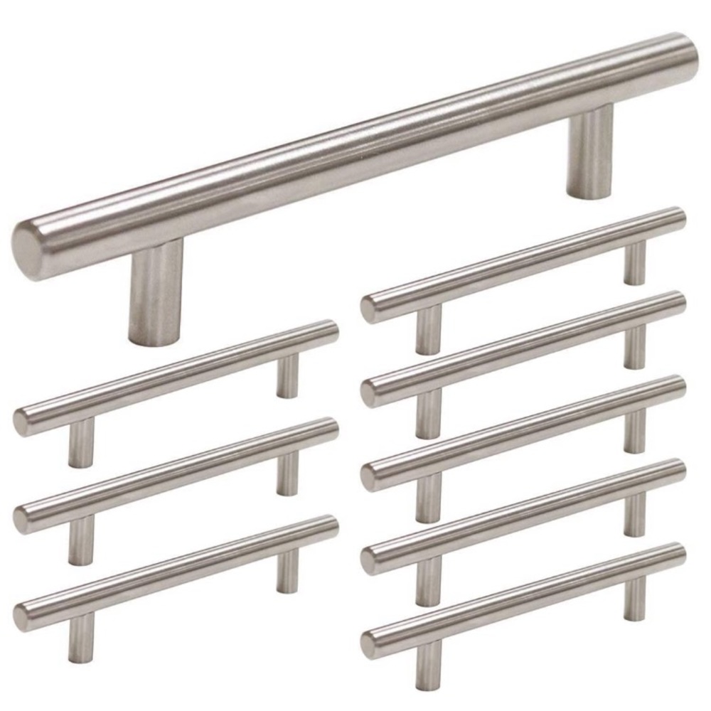 10 Cabinet Handles Brushed Nickel Cabinet Pulls